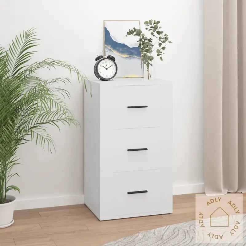 Skjenk Hvit 40X33X70 Cm Konstruert Tre