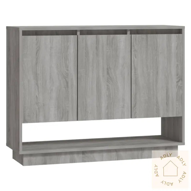 Skjenk Grå Sonoma Eik 97X31X75 Cm Konstruert Tre