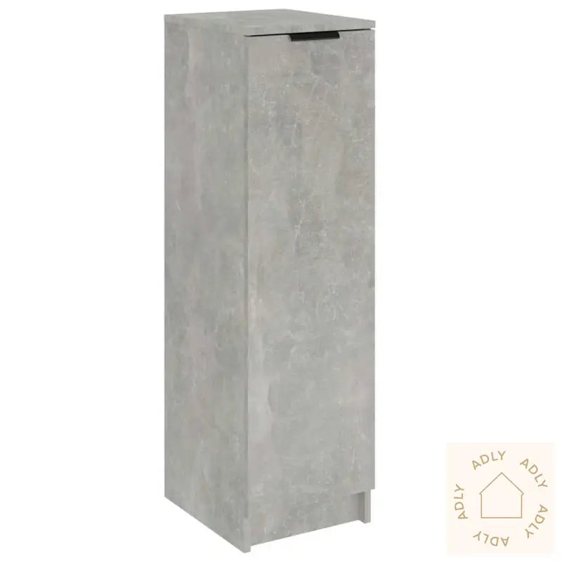 Skoskap Betonggrå 30X35X100 Cm Konstruert Tre