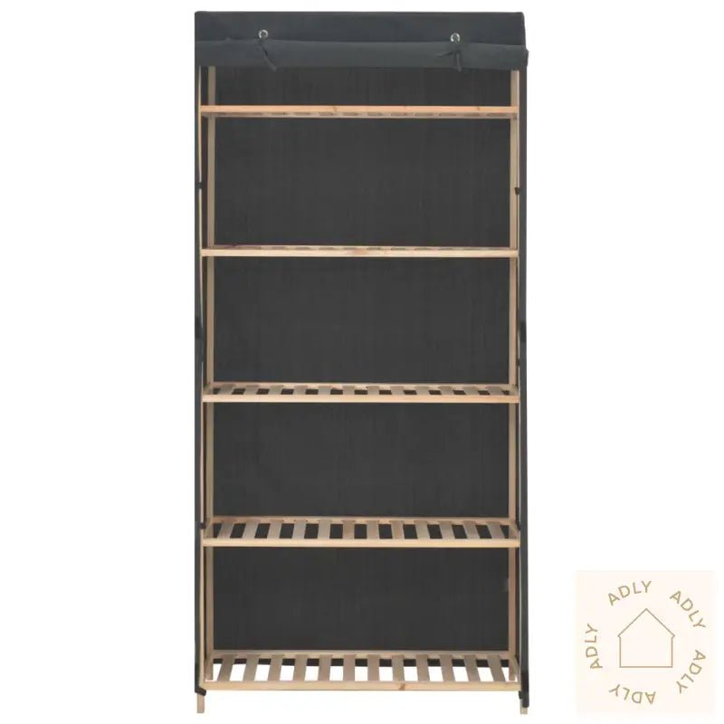 Garderobeskap Grå 79X40X170 Cm Stoff