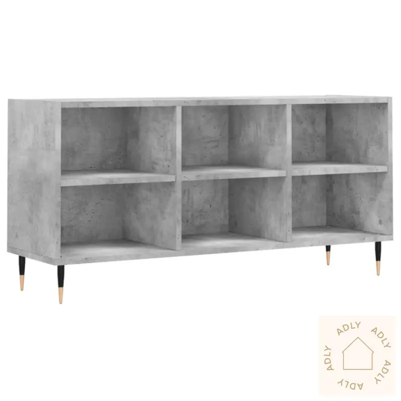 Tv-Benk Betonggrå 103,5X30X50 Cm Konstruert Tre