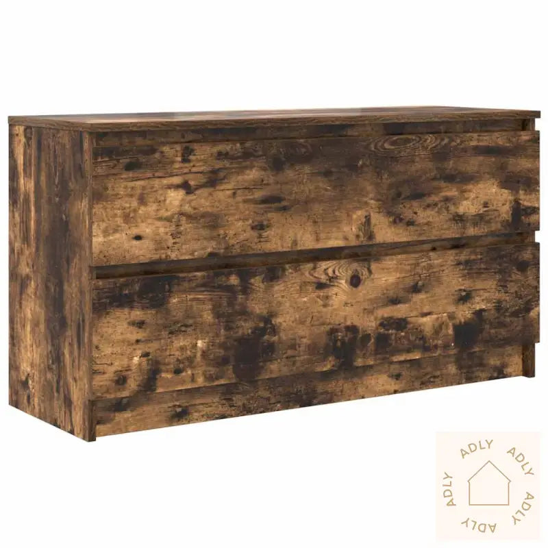 Tv-Benk Røkt Eik 100X35X54 Cm Konstruert Tre