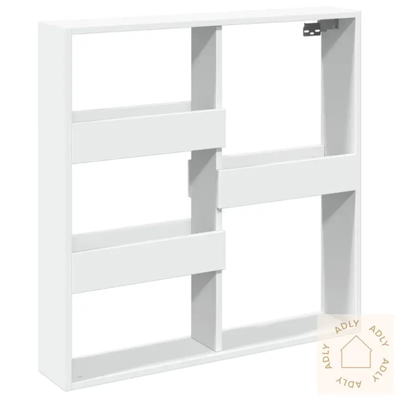 Veggskap Hvit 80X15X80 Cm Konstruert Tre