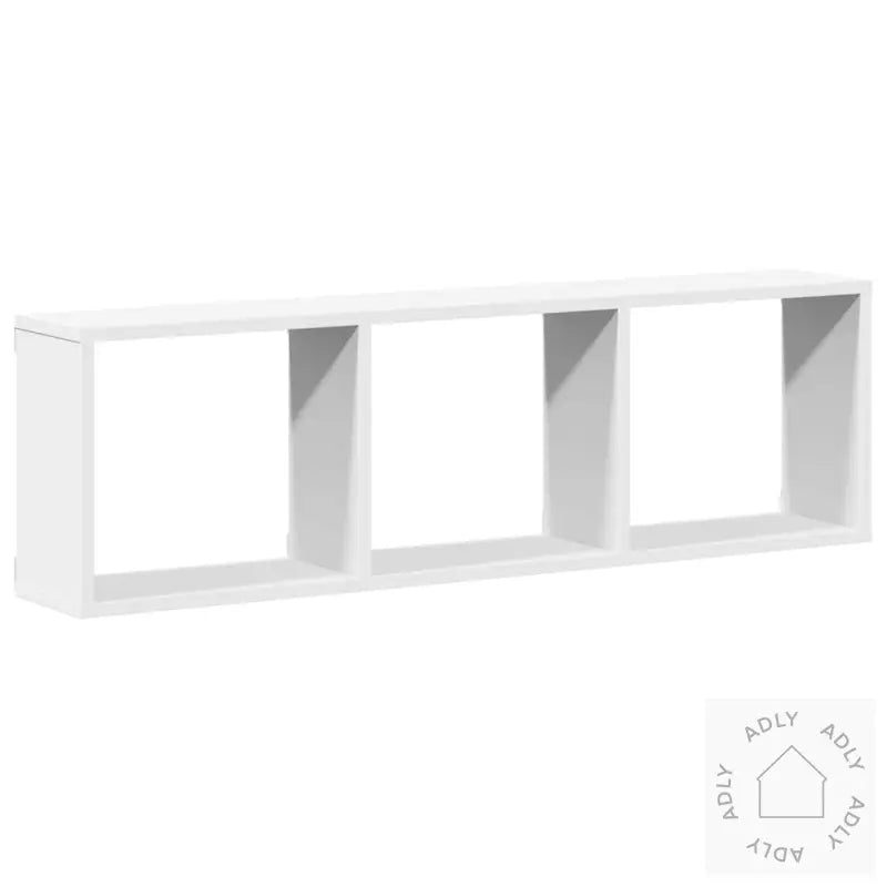 Veggskap 100X16X30 Cm Hvit Konstruert Tre