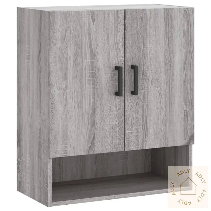 Veggskap Grå Sonoma 60X31X70 Cm Konstruert Tre