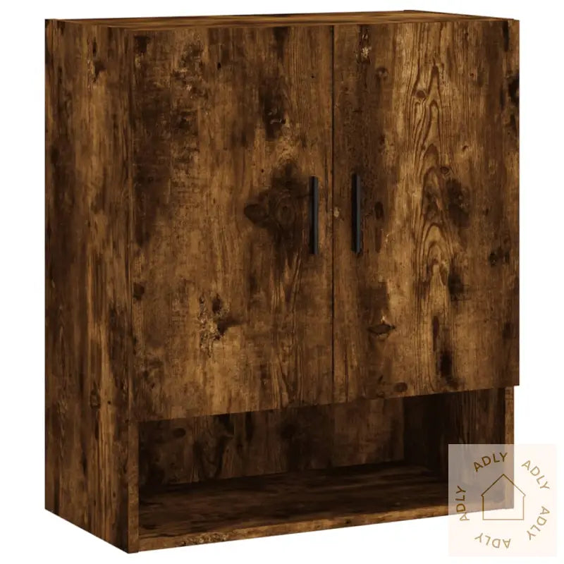 Veggskap Røkt Eik 60X31X70 Cm Konstruert Tre