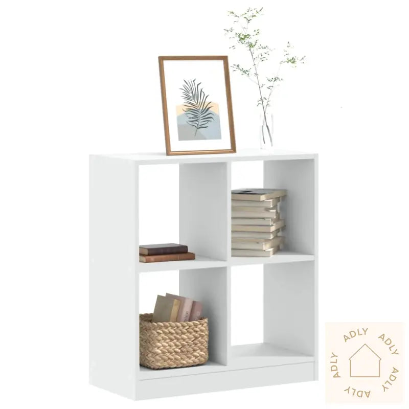 Bokhylle Hvit 68,5X32X75 Cm Konstruert Tre