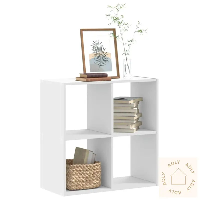 Bokhylle Hvit 68,5X32X68,5 Cm Konstruert Tre