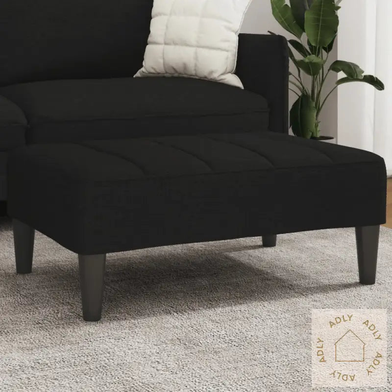 Fotskammel Svart 77X55X31 Cm Stoff