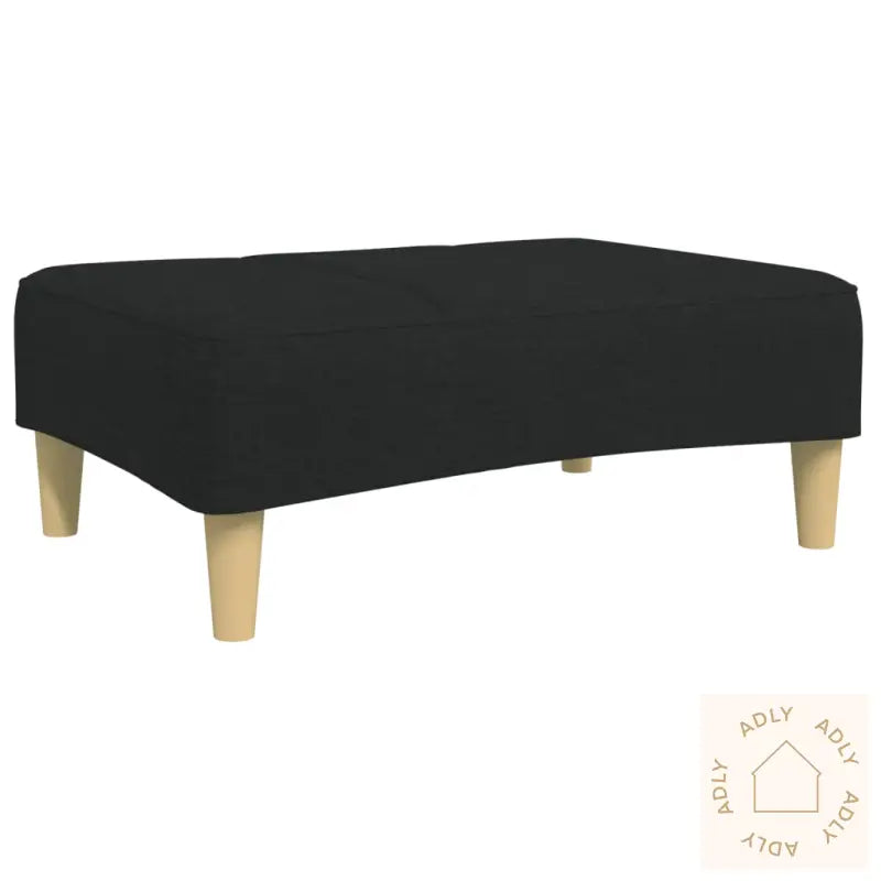 Fotskammel Svart 77X55X31 Cm Stoff