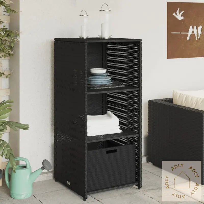 Putekasse Svart 50X55X115 Cm Polyrotting
