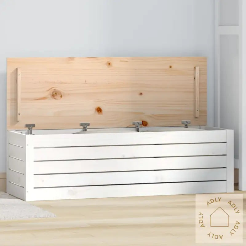 Putekasse Hvit 109X36,5X33 Cm Heltre Furu