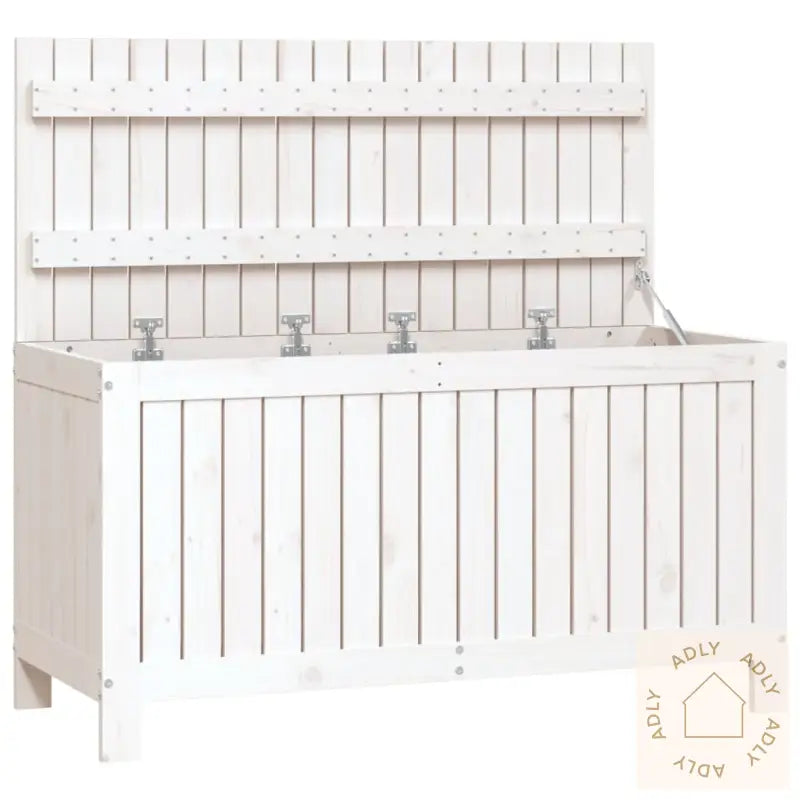 Putekasse Hvit 115X49X60 Cm Heltre Furu