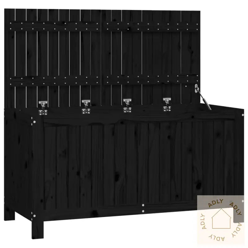 Putekasse Svart 121X55X64 Cm Heltre Furu