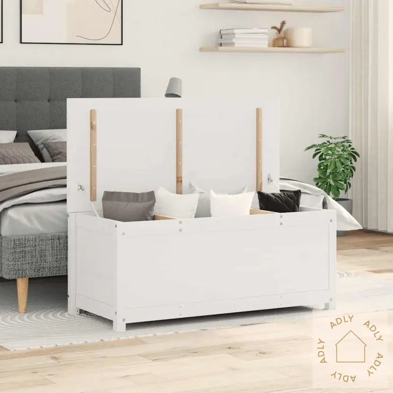 Putekasse Hvit 110X50X45,5 Cm Heltre Furu