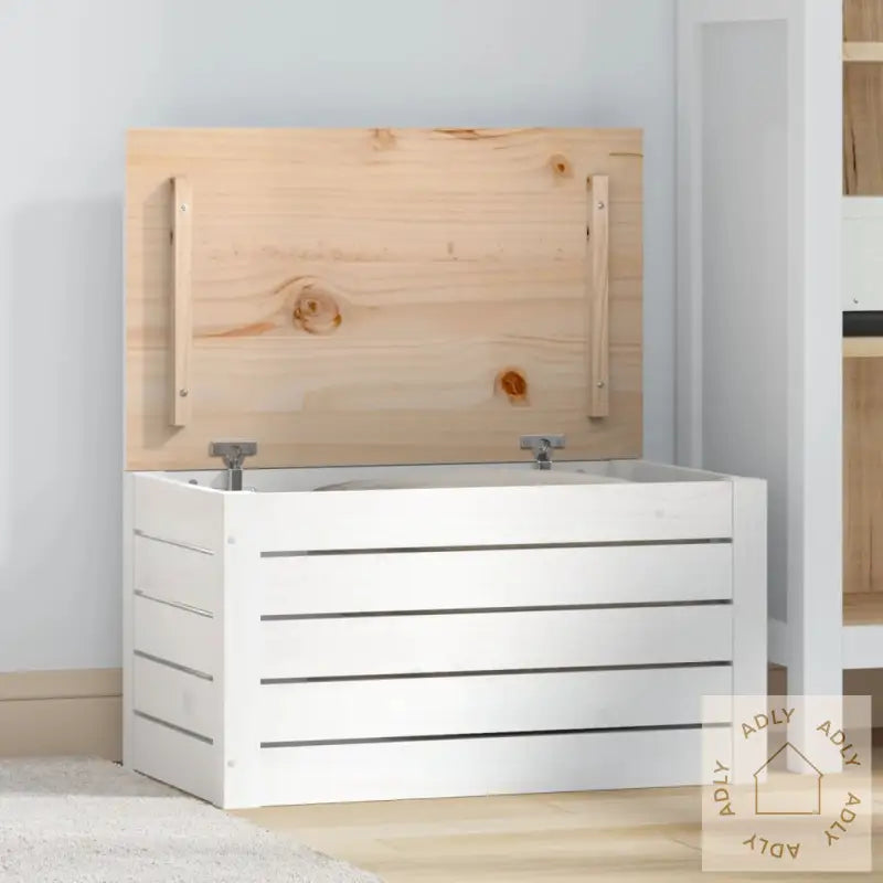 Putekasse Hvit 59,5X36,5X33 Cm Heltre Furu