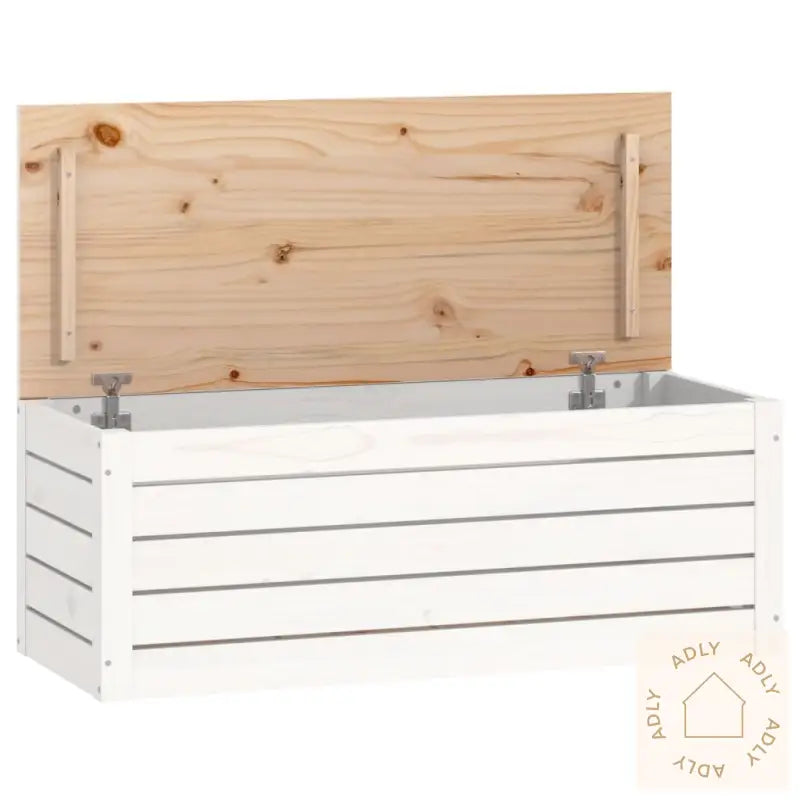 Putekasse Hvit 89X36,5X33 Cm Heltre Furu