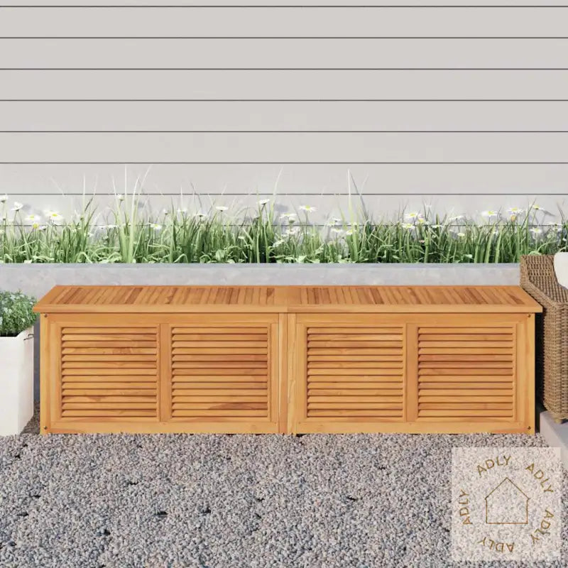 Putekasse Med Pose 200X50X53 Cm Heltre Teak