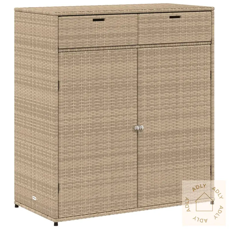 Putekasse Beige 105X55X113 Cm Polyrotting
