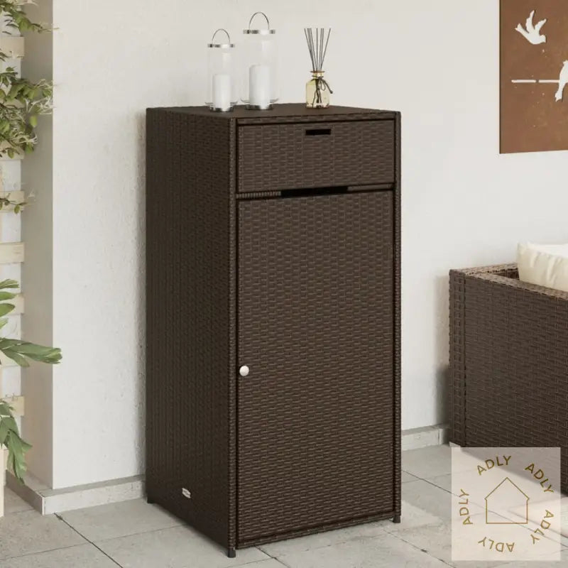 Putekasse Brun 55X55X111 Cm Polyrotting