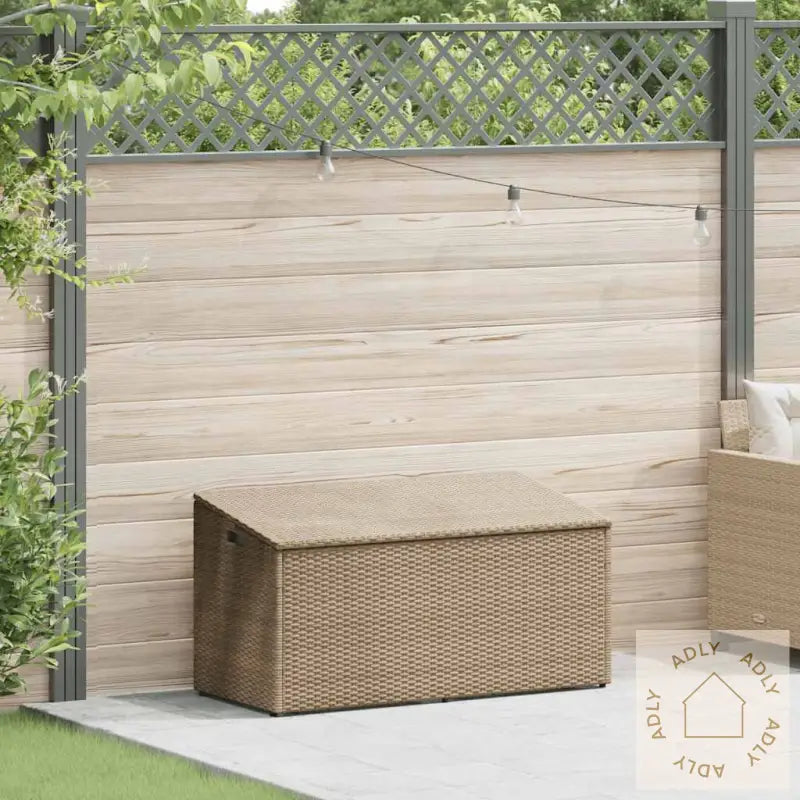 Putekasse Beige 110X50X58 Cm Polyrotting