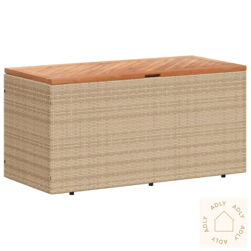 Putekasse Beige 110X50X54 Cm Polyrotting Akasie
