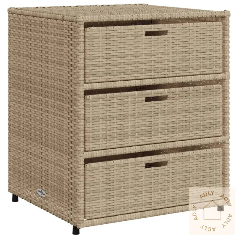 Putekasse Beige 55X59X69 Cm Polyrotting