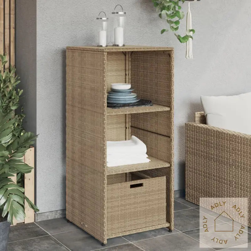 Putekasse Beige 50X55X115 Cm Polyrotting