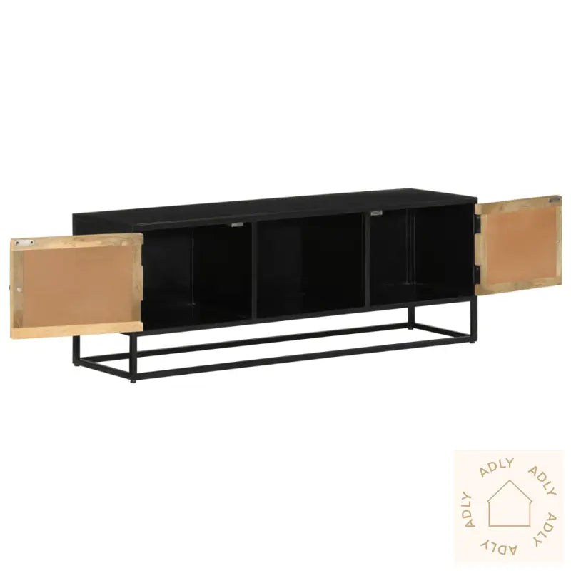 Tv-Benk 110X30X40 Cm Heltre Mangotre Og Jern