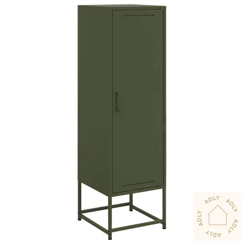Highboard Olivengrønn 36X39X123 Cm Stål