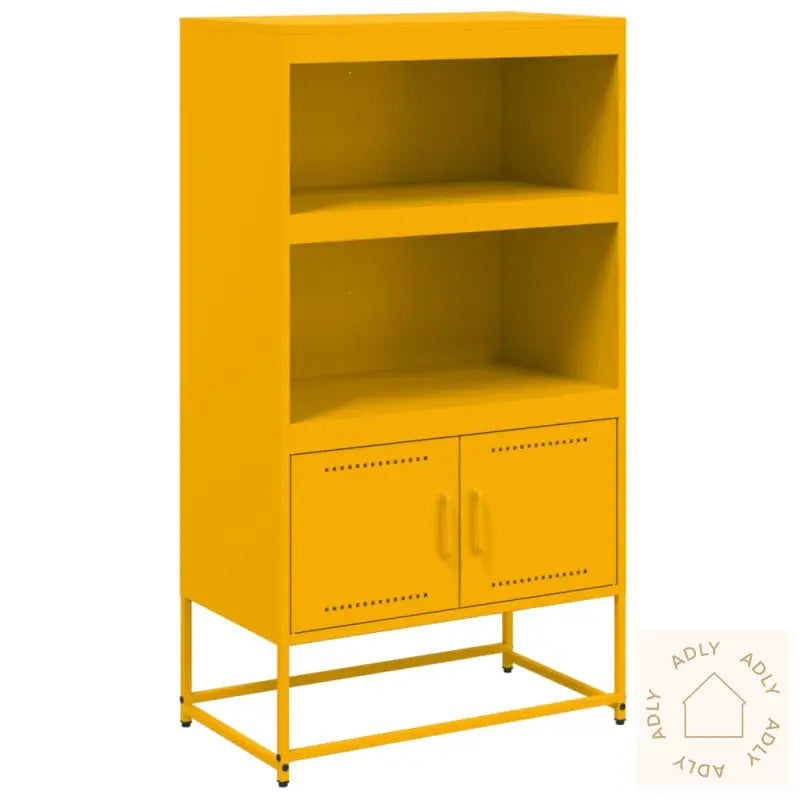 Highboard Sennepsgul 68,5X38,5X123,5 Cm Stål