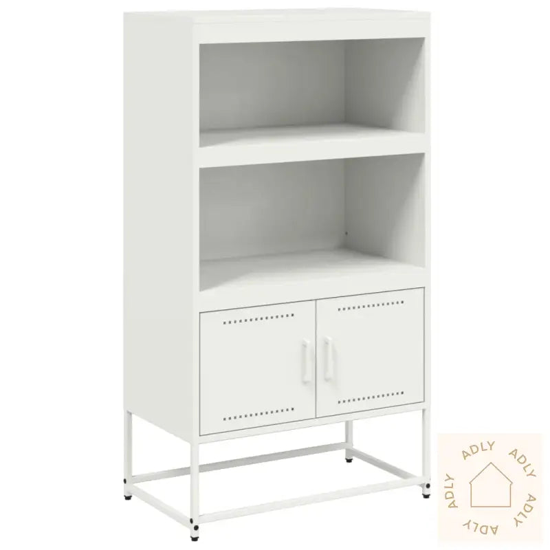 Highboard Hvit 68,5X38,5X123,5 Cm Stål
