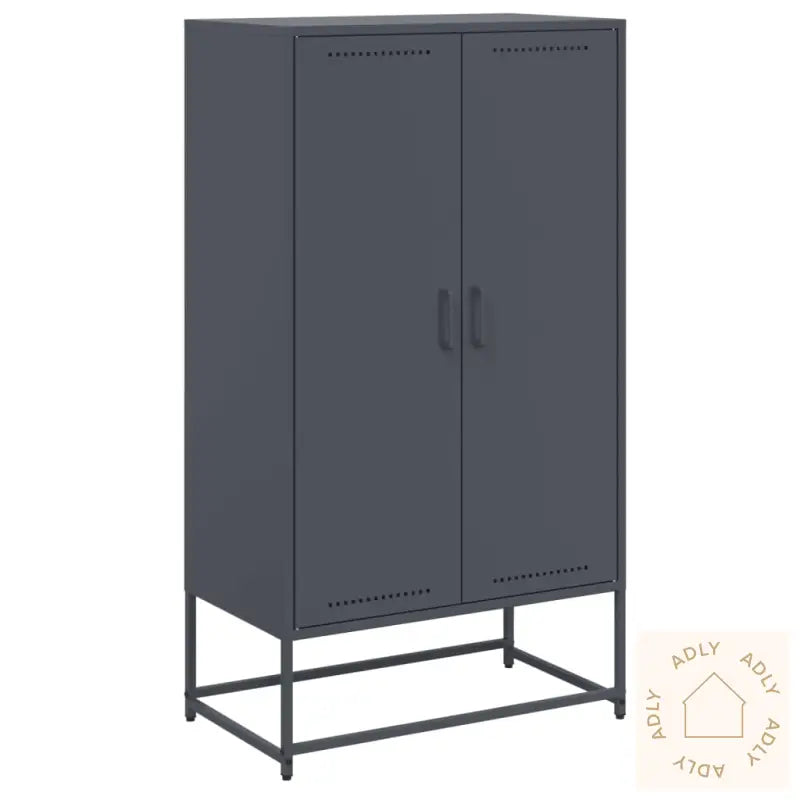 Highboard Antrasitt 68,5X38,5X123,5 Cm Stål