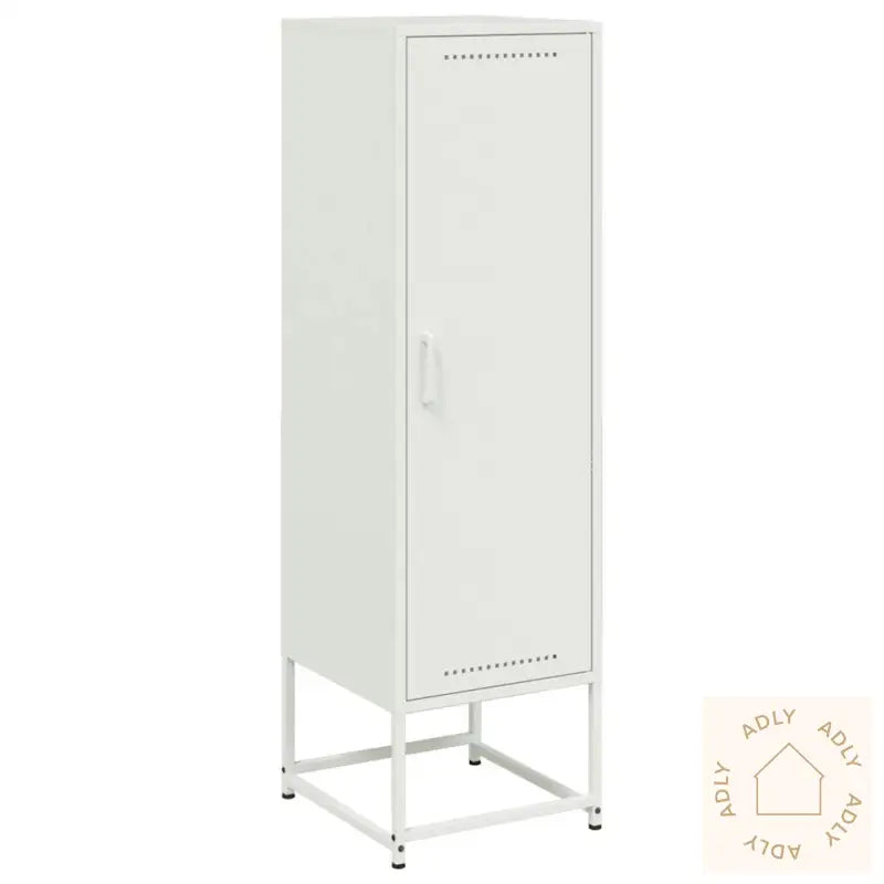 Highboard Hvit 36X39X123 Cm Stål