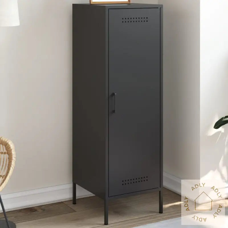 Highboard Svart 36X39X113 Cm Stål