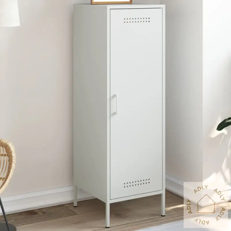 Highboard Hvit 36X39X113 Cm Stål