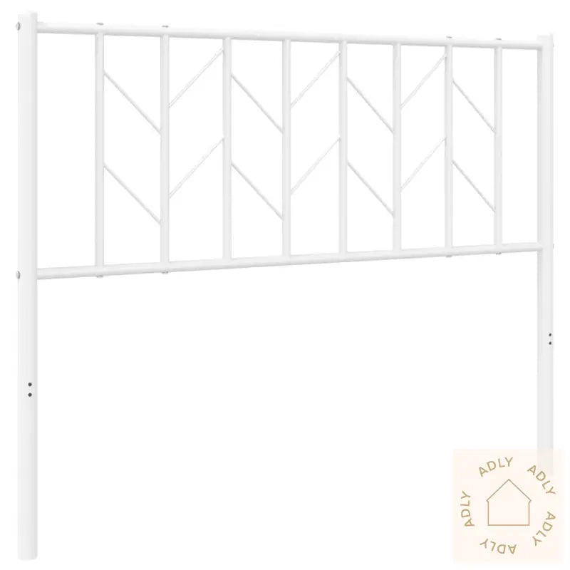 Sengegavl I Metall Hvit 107 Cm