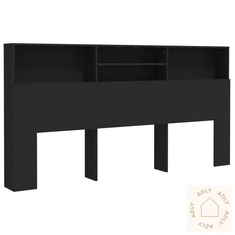 Sengegavlskap Svart 200X19X103,5 Cm