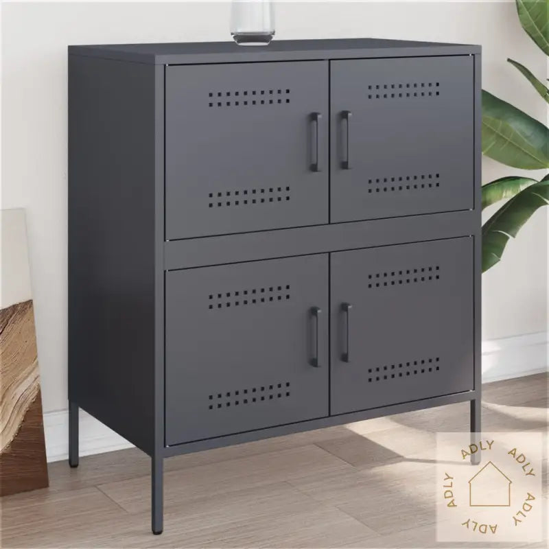 Skjenk Antrasitt 68X39X79 Cm Stål