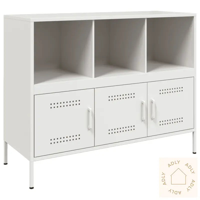 Skjenk Hvit 100,5X39X79 Cm Stål