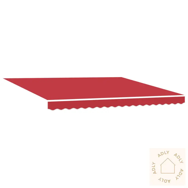 Erstatningsmarkiseduk For 4X3.5 M Ramme Rød