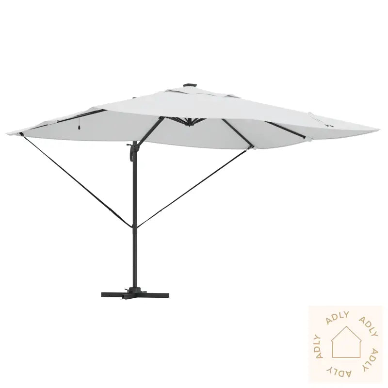 Cantilever Roma-Parasol Med Led-Er Sand 352X251X265 Cm Aluminium