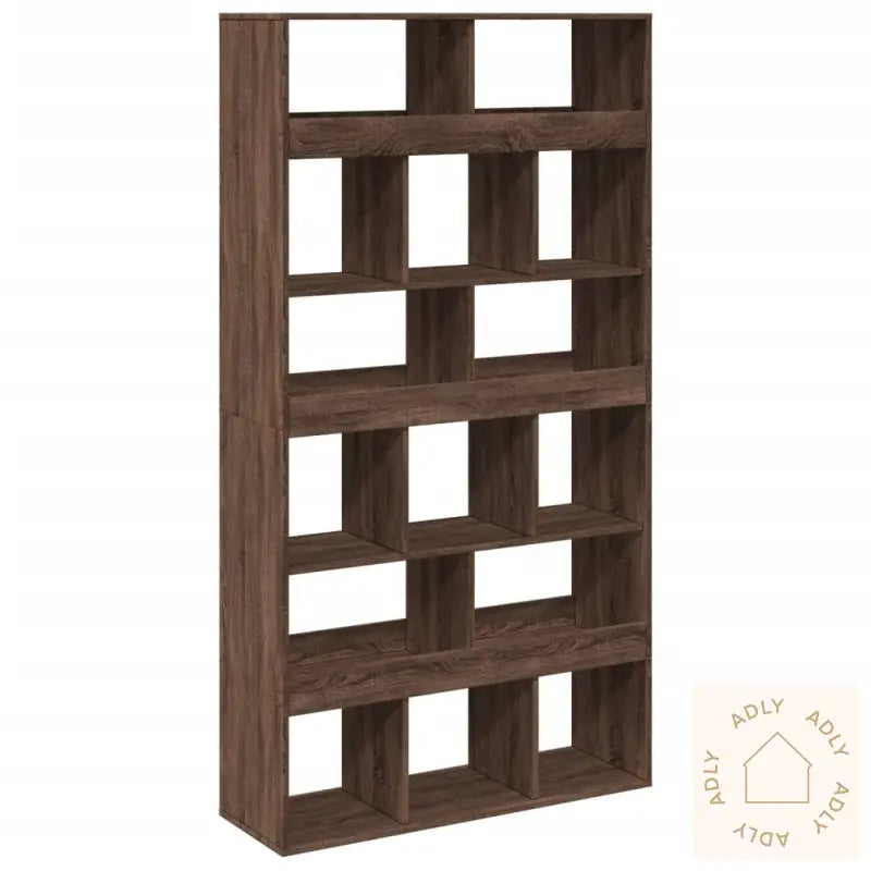 Romdeler Brun Eik 100X33X187,5 Cm Konstruert Tre