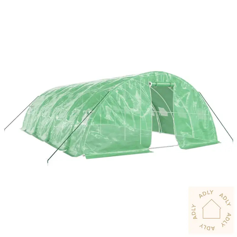 Drivhus Med Stålramme Grønn 40 M² 8X5X2,3 M