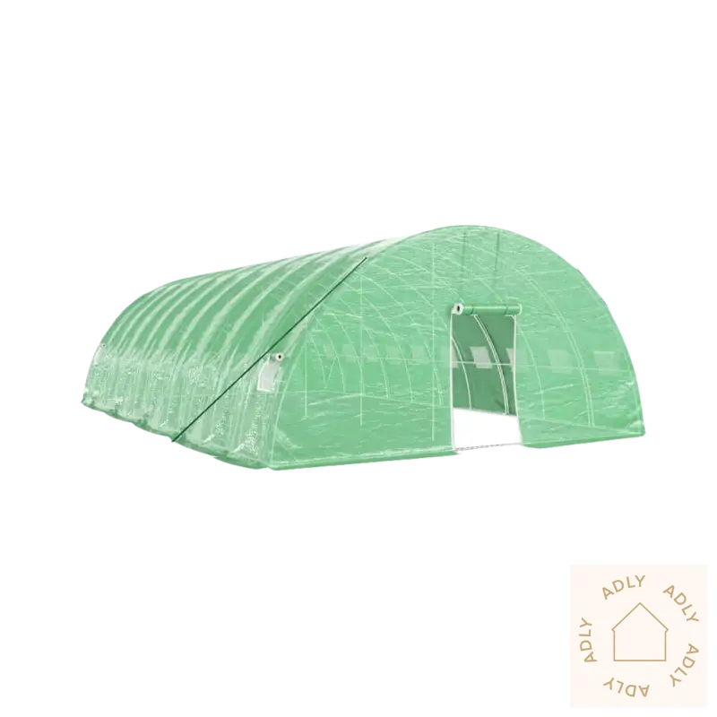 Greenhouse tunnel tent i galvanisert stål for plantene dine, romslig drivhus