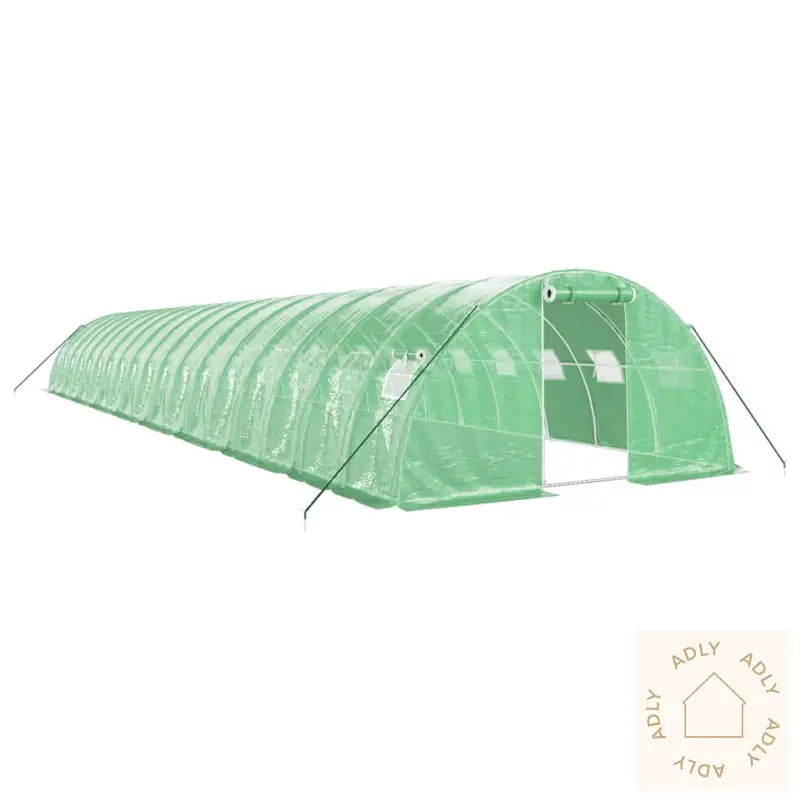Drivhus Med Stålramme Grønn 72 M² 18X4X2 M