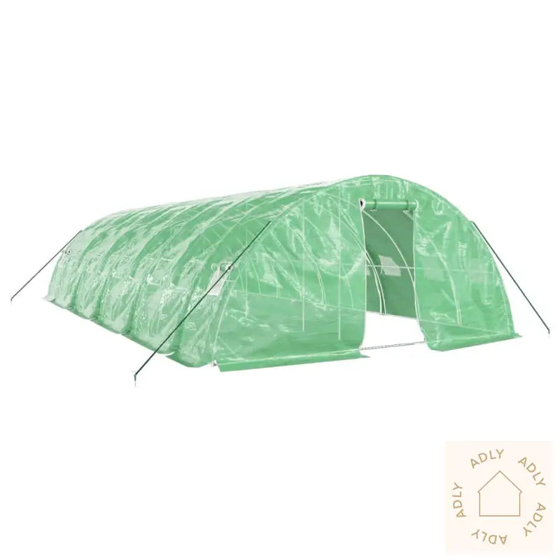 Drivhus Med Stålramme Grønn 50 M² 10X5X2,3 M