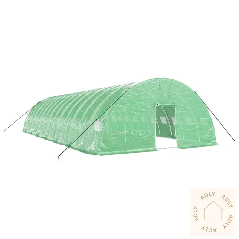 Drivhus Med Stålramme Grønn 84 M² 14X6X2,85 M