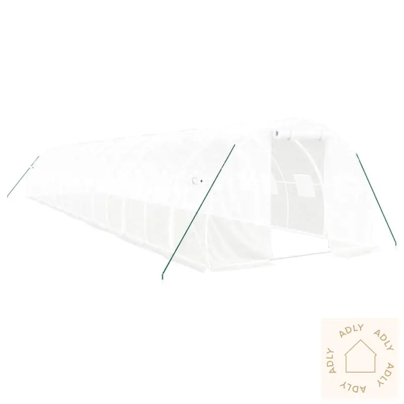 Drivhus Med Stålramme Hvit 42 M² 14X3X2 M