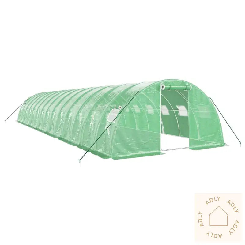 Drivhus Med Stålramme Grønn 56 M² 14X4X2 M